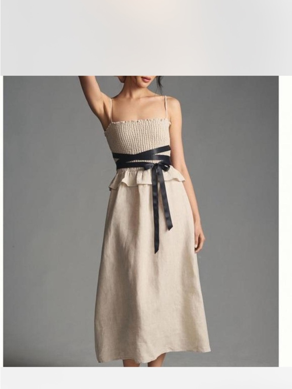 NWT Reformation miles linen dress